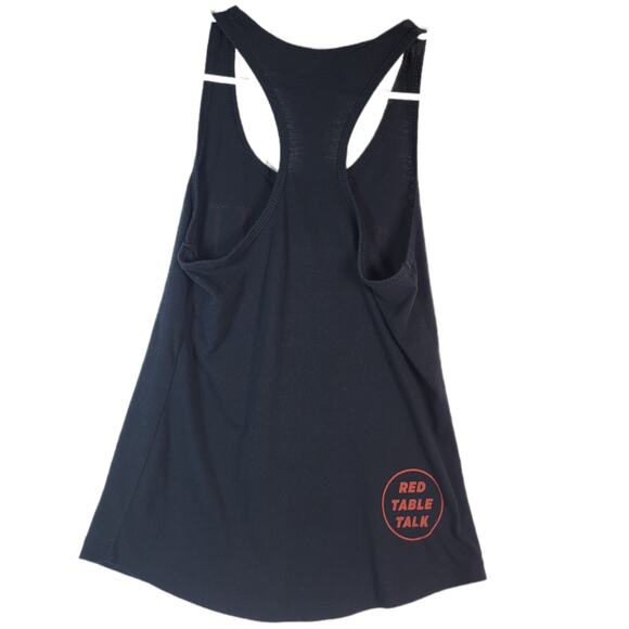 Red Table Talk Tank Top Small Racerback Comfy Workout Casual Black Red - Picture 3 of 6